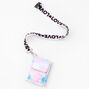 Pink and Blue Tie Dye Wallet with &quot;Love&quot; Lanyard,