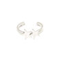 Silver Double Star Toe Ring,