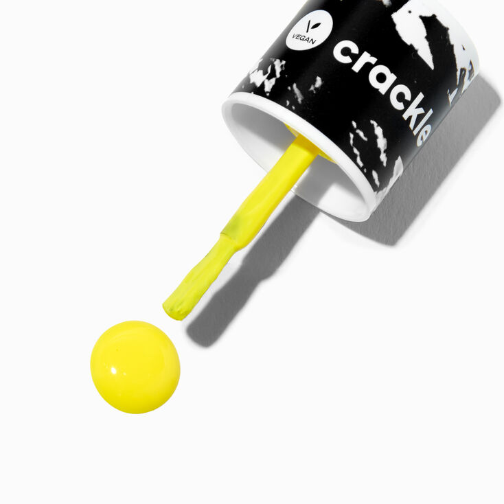 Black &amp; White Crackle Vegan Nail Polish Set - 2 Pack,
