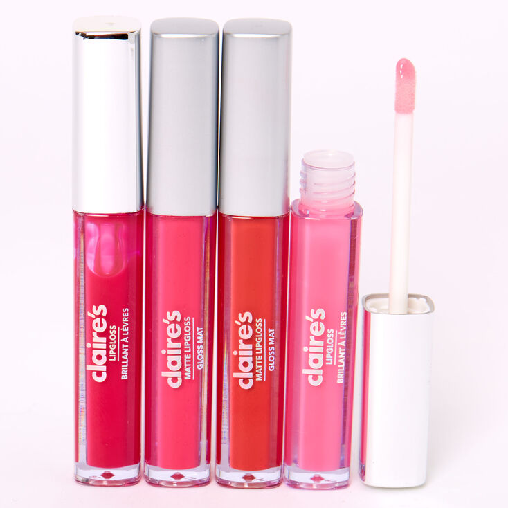 Lip Gloss - Red, 4 Pack,