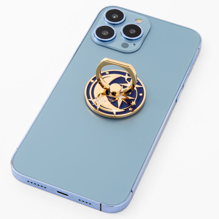 Celestial Moon And Stars Phone Ring Stand,