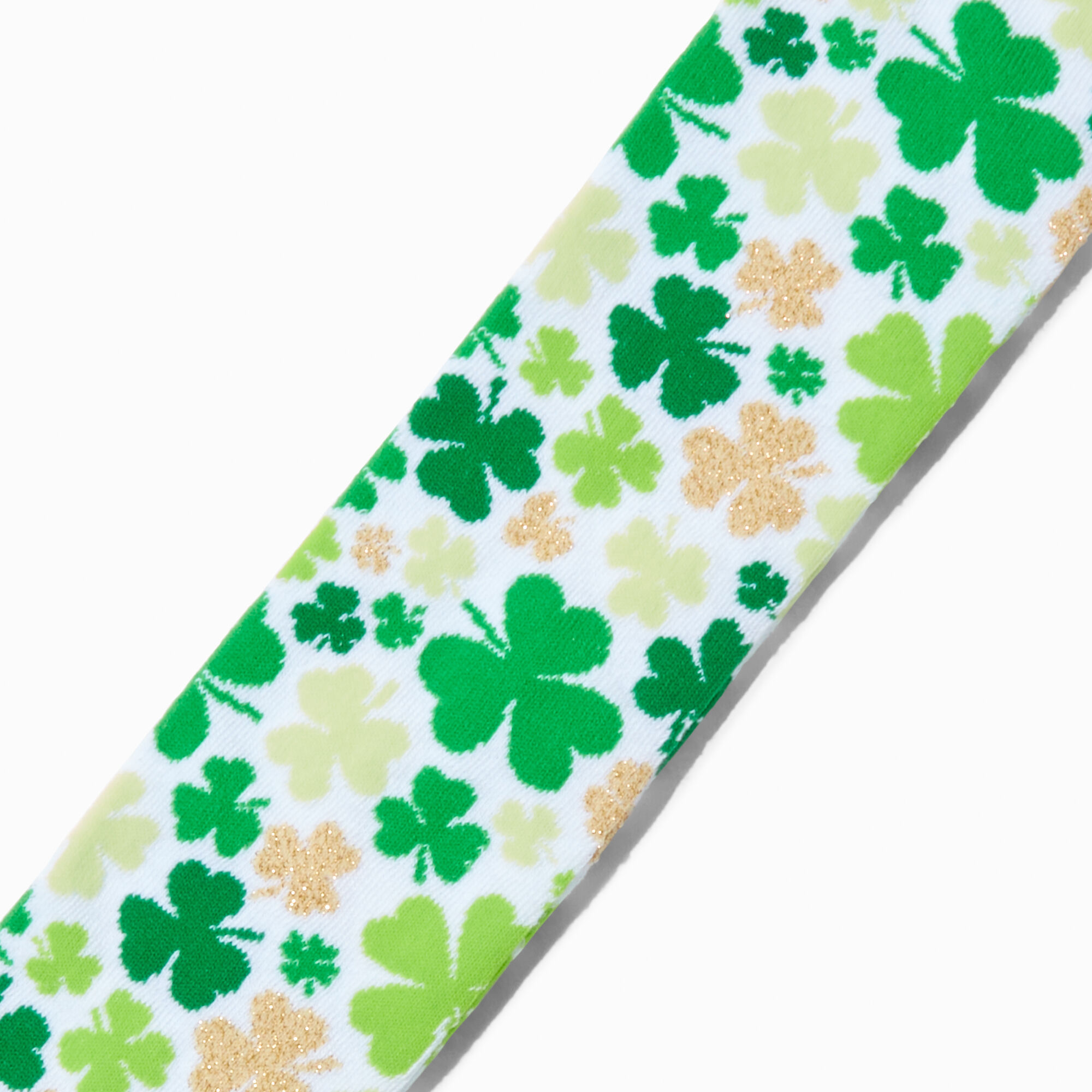 Shamrock-Print Over the Knee Socks,