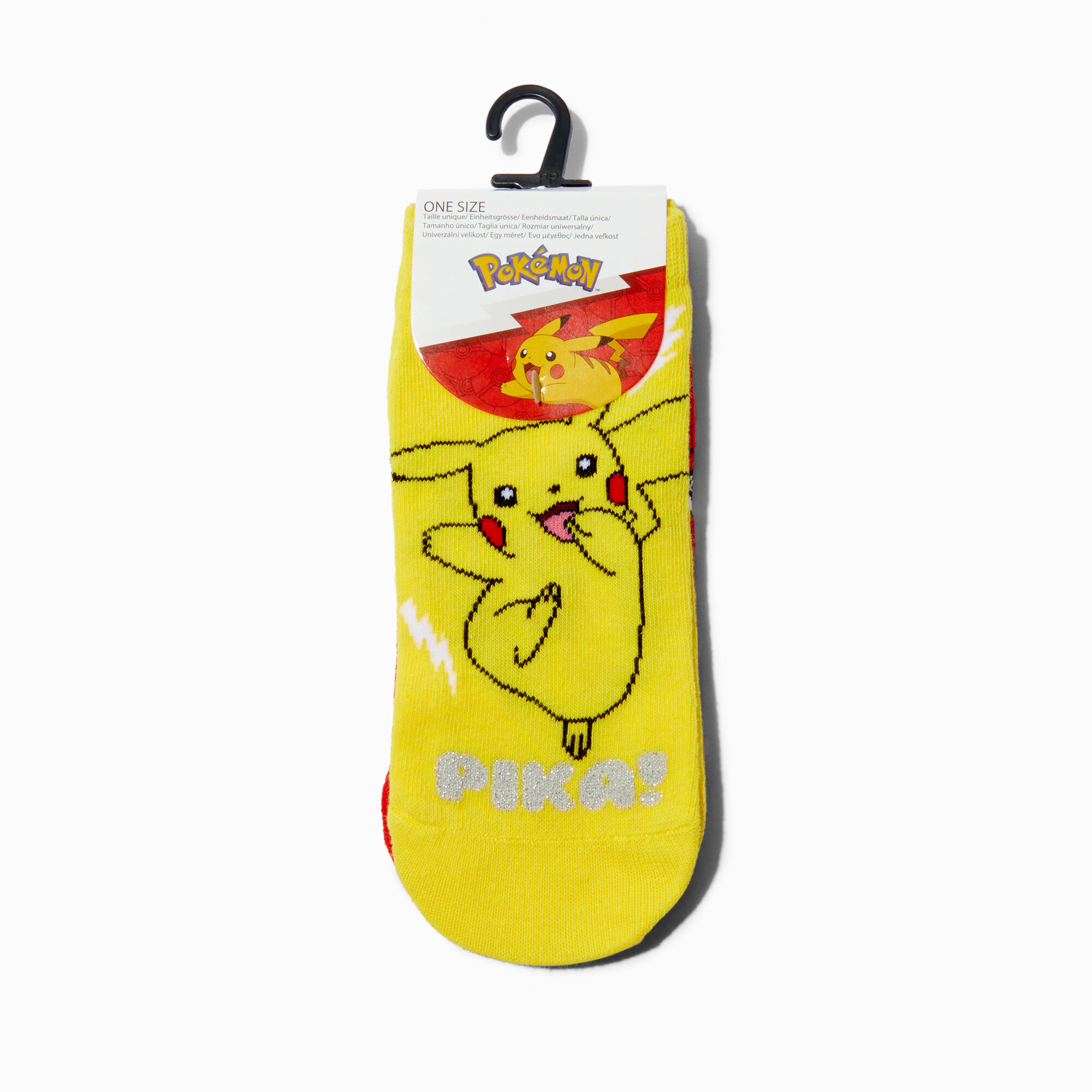 View Claires Pokémon Pikachu Socks 2 Pack Red information