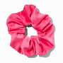 Hot Pink Satin Hair Scrunchie,
