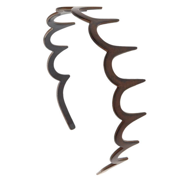 Claire's Serre-tête peigne en grain de bois d'imitation