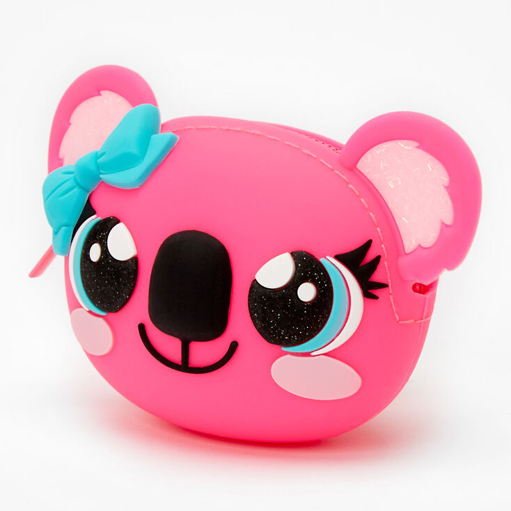 Claire's Porte-monnaie en silicone koala - Rose