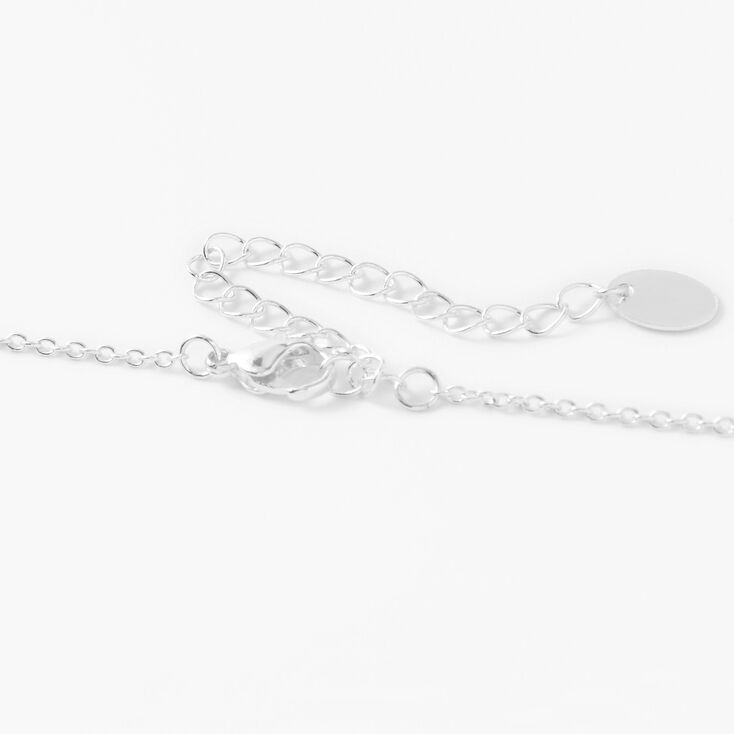 Claire&#39;s Club Glitter Unicorn Initial Locket Necklace - Pink, J,