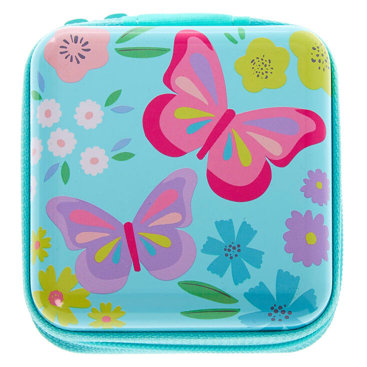 Claire&#39;s Club Butterfly Teal Mini Makeup Tin,