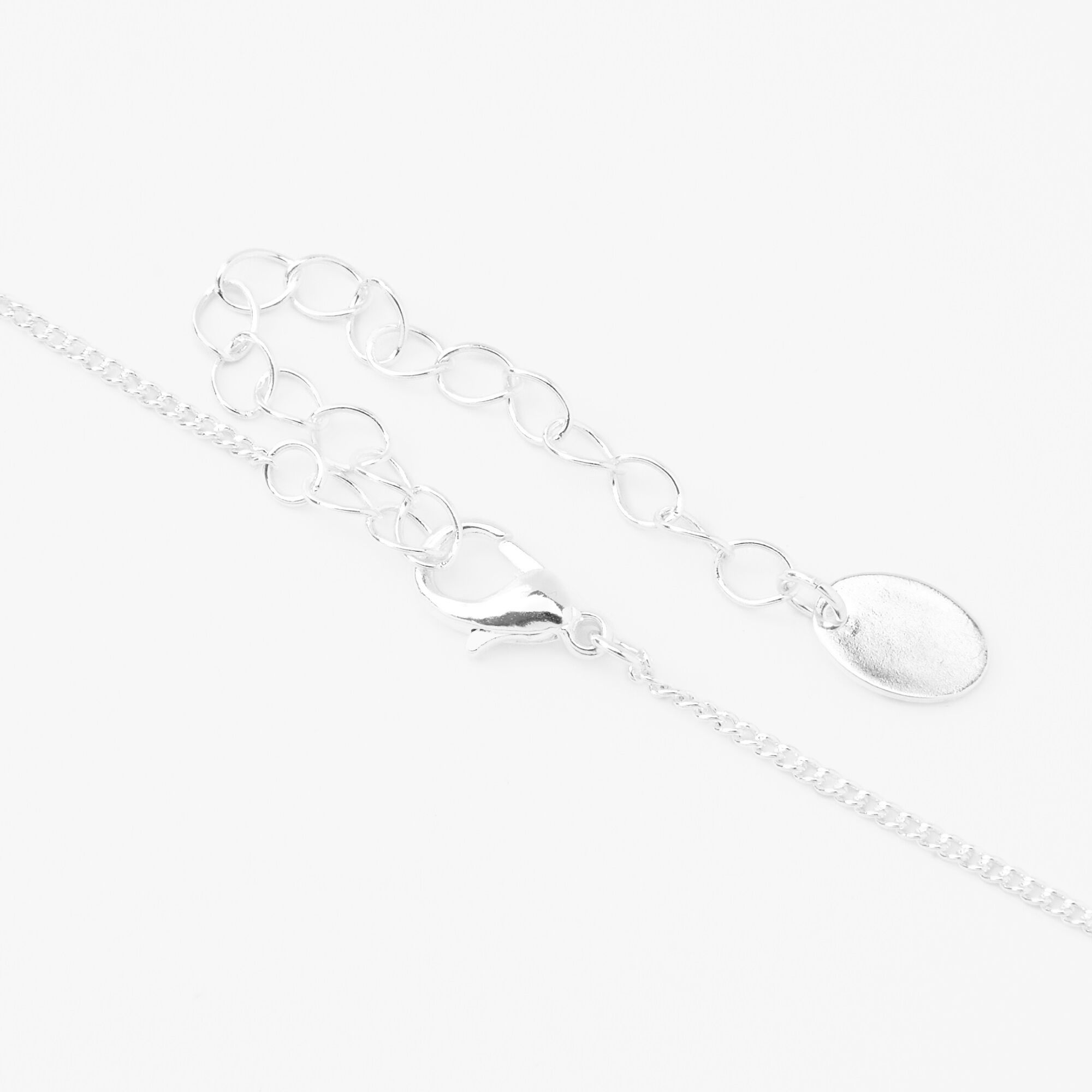 Pastel Ombre Open Heart Pendant Necklace,