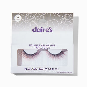 Halloween Red &amp; Black Vegan False Lashes - 1 Pair,