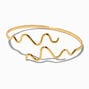 JAM + RICO x Claire&#39;s 18k Yellow Gold Plated Double Squiggle Cuff Bracelet,