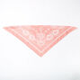 Paisley Silky Bandana Headwrap - Pink,