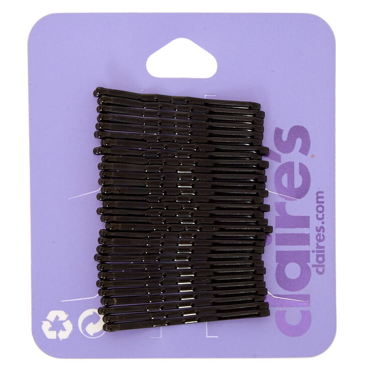 Claire's Mini épingles plates plates noires