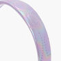 Iridescent Heart Wide Headband - Purple,