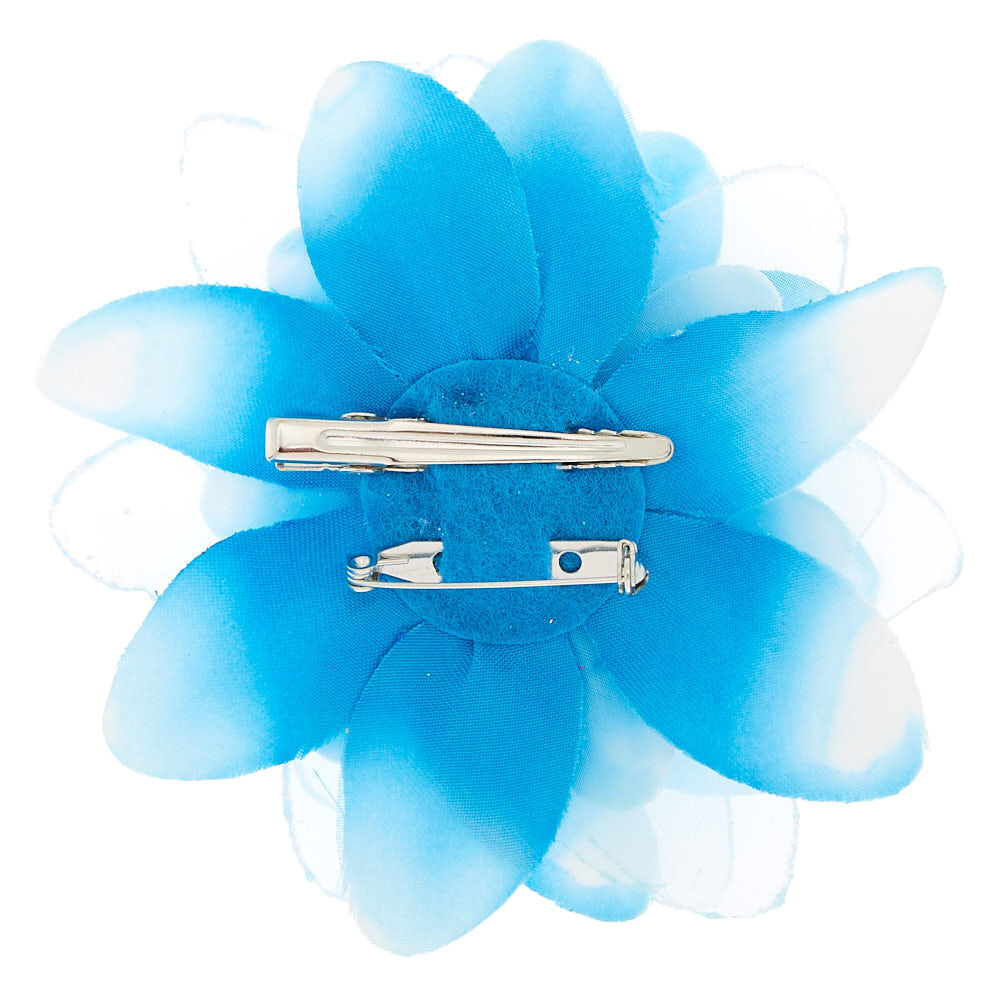 Lily Flower Hair Clip - Blue,