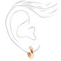 Gold 20MM Thick Square Bottom Hoop Earrings,