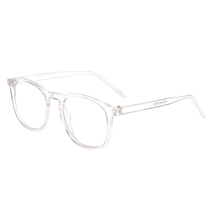 Solar Blue Light Reducing Round Retro Clear Lens Frames,