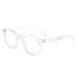 Solar Blue Light Reducing Round Retro Clear Lens Frames - Clear,