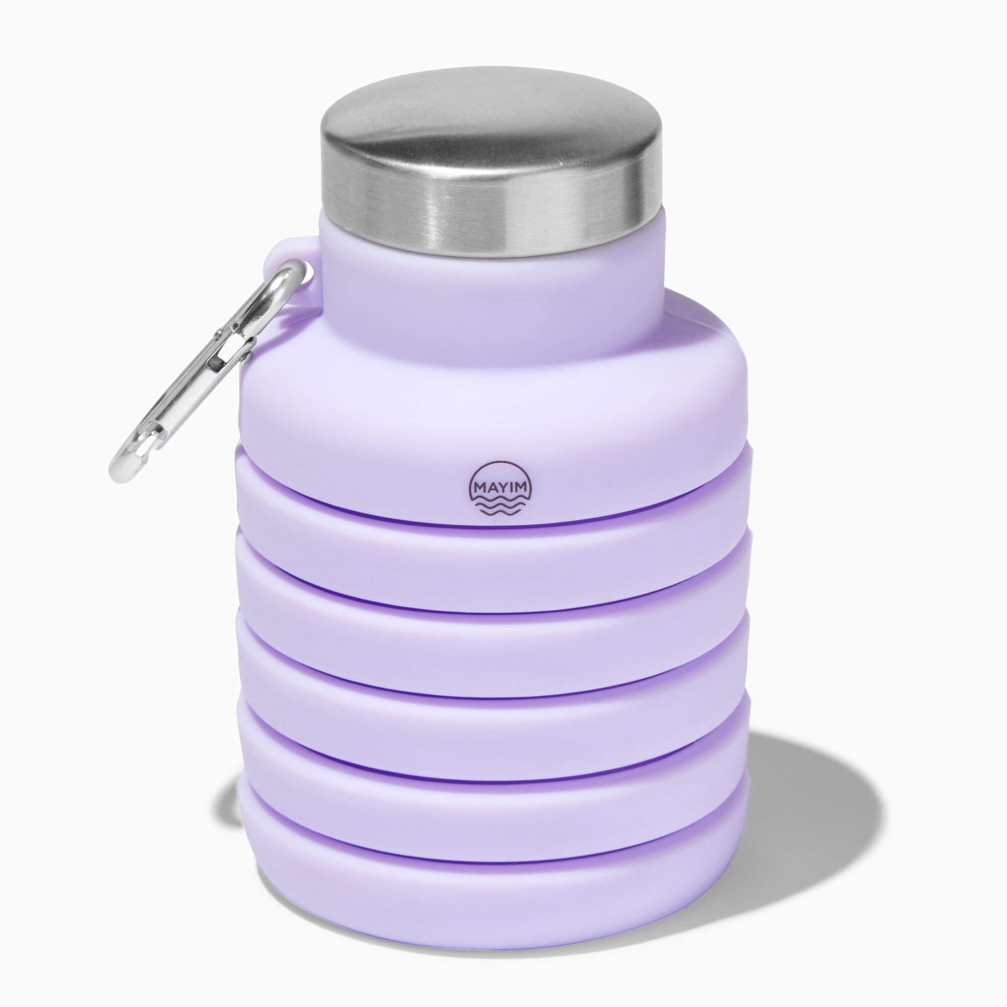 Collapsible Purple Water Bottle