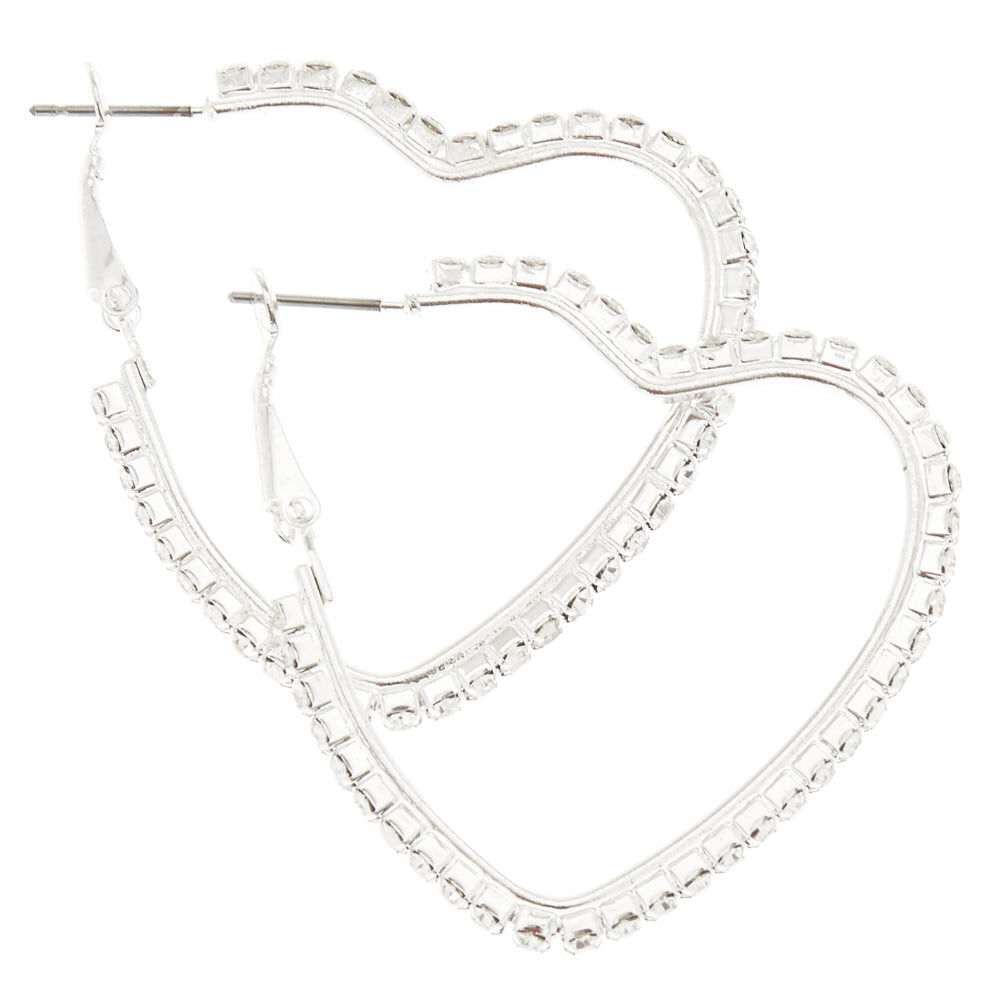 Claire's heart hoop best sale earrings