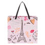 Sac cadeau de taille moyenne rose Paris,