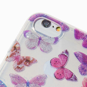 Glittery Butterflies Phone Case - Fits iPhone&reg; 6/7/8/SE,