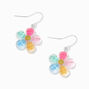 Rainbow Daisy 1&quot; Drop Earrings,