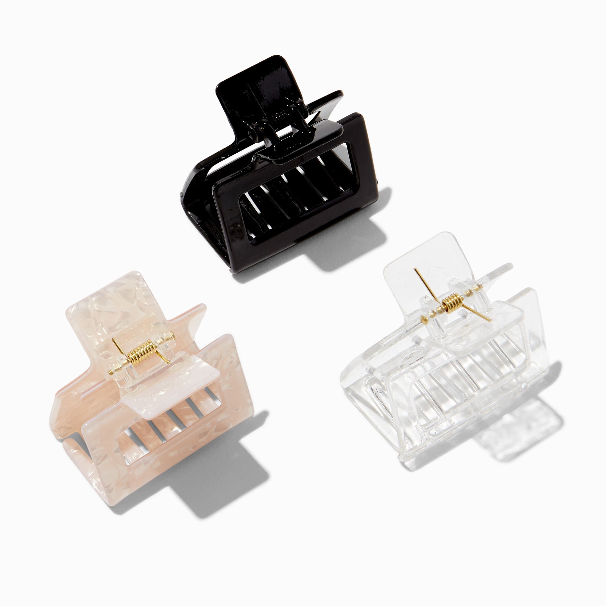 Basic Square Hair Claws - 3 Pack,