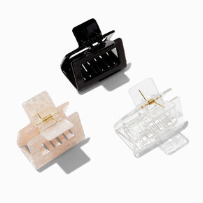 Basic Square Hair Claws - 3 Pack,