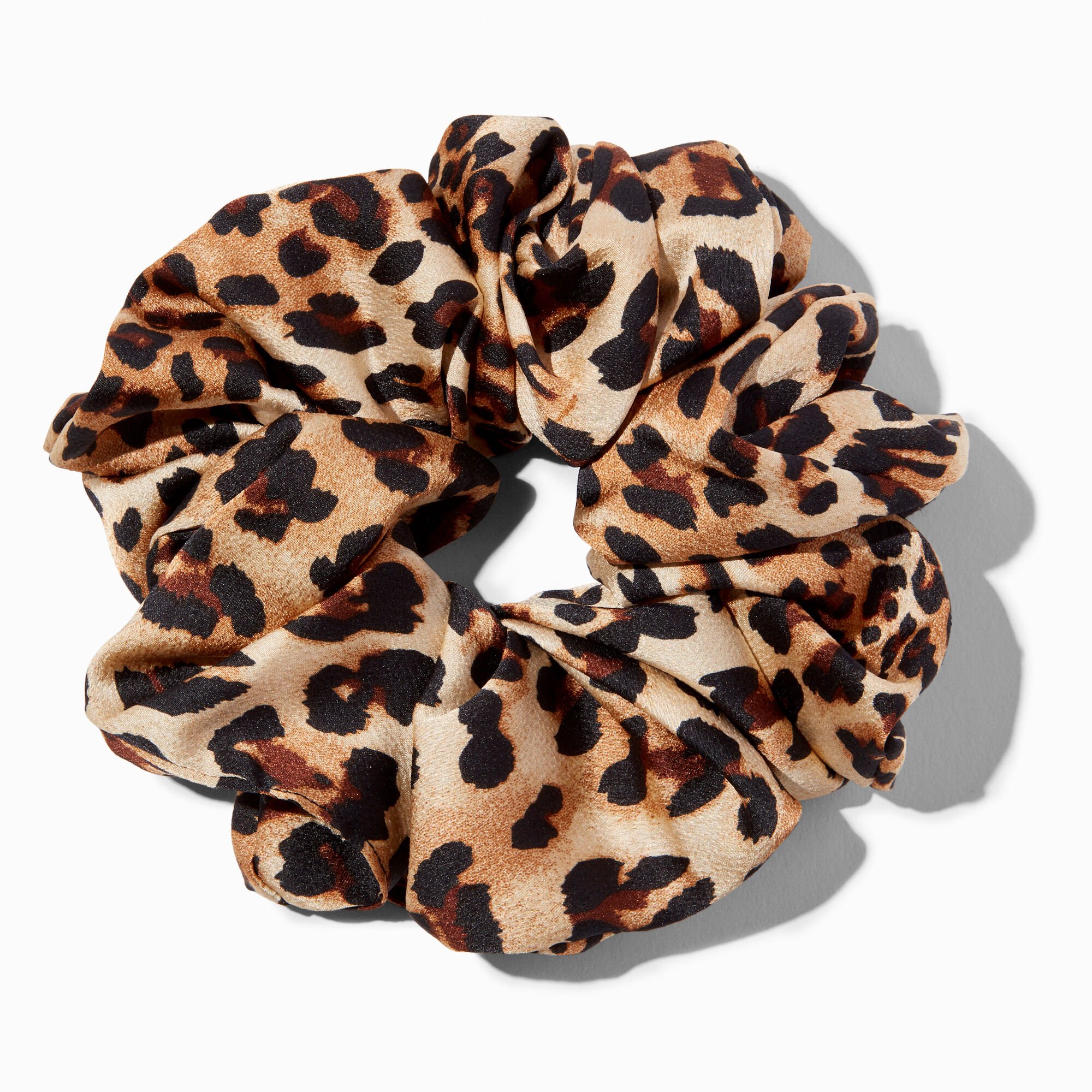 Giant Leopard Print Hair Scrunchie Claire s