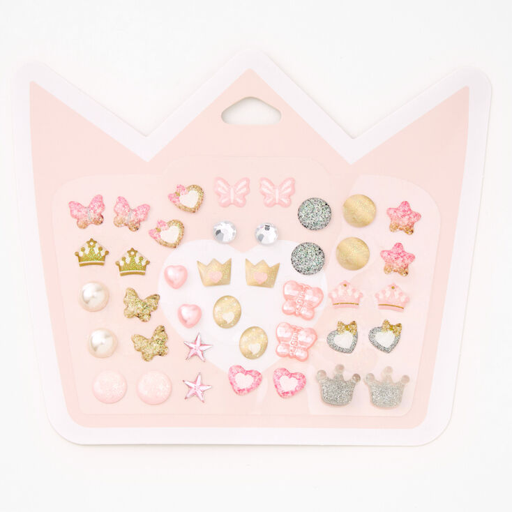 Claire&#39;s Club Royal Stick On Earrings - 40 Pack,