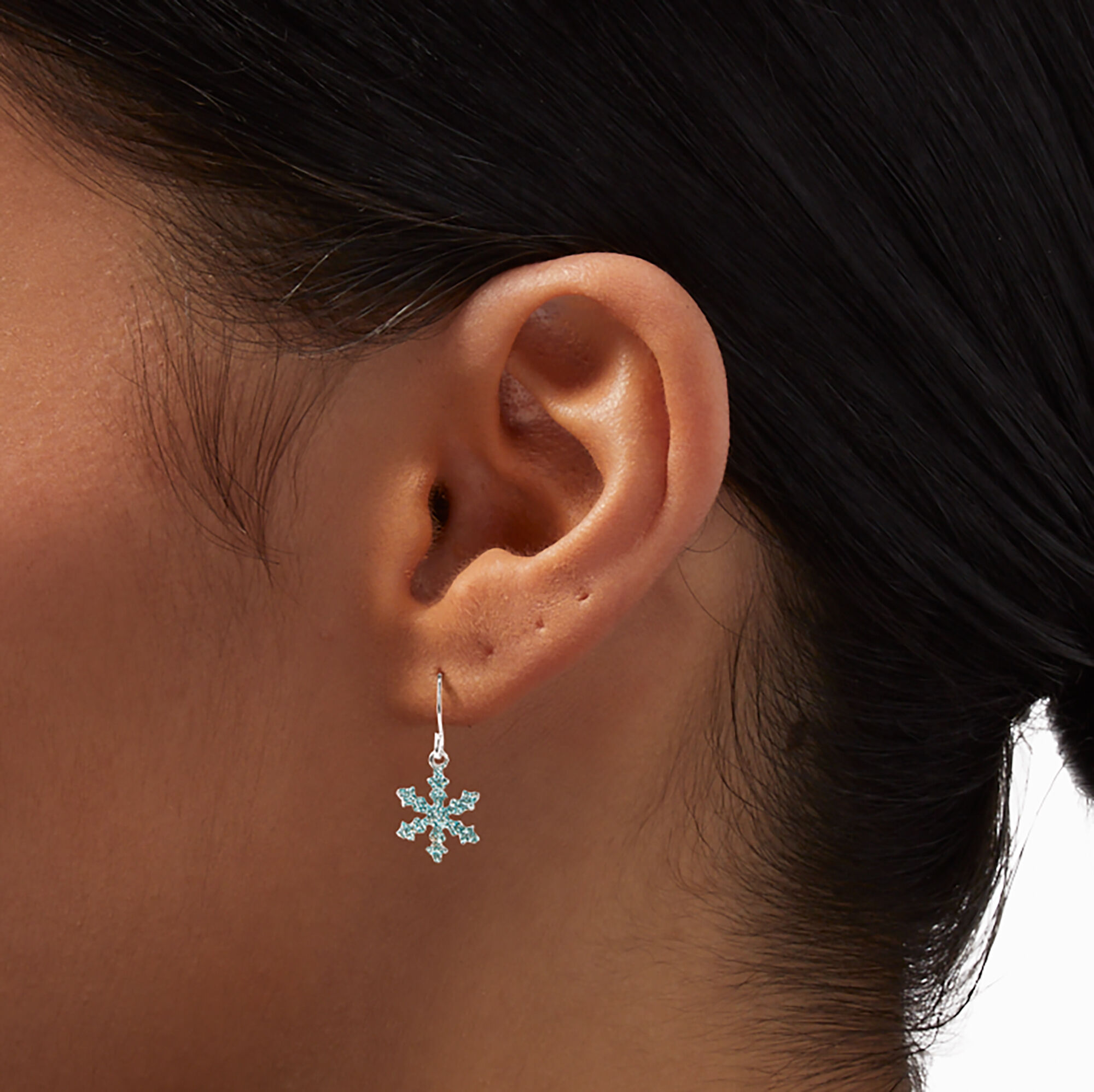 Claire's snowflake earrings deals