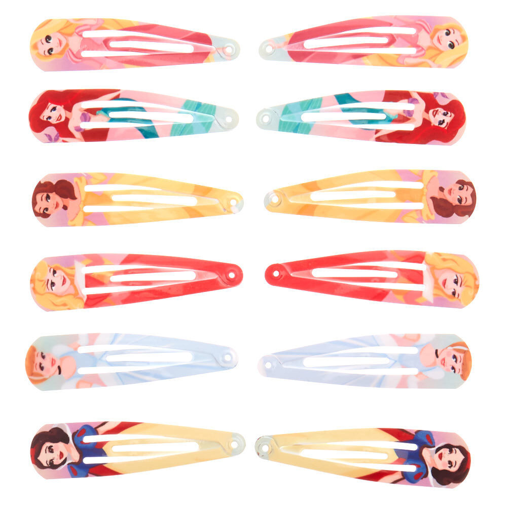 Disney Princess Snap Hair Clips - 12 Pack,