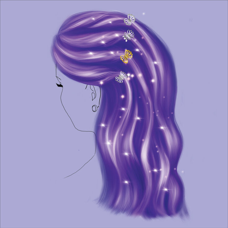 Claire's Pinces à cheveux papillon couleur dorée et couleur argentée - Lot de 8