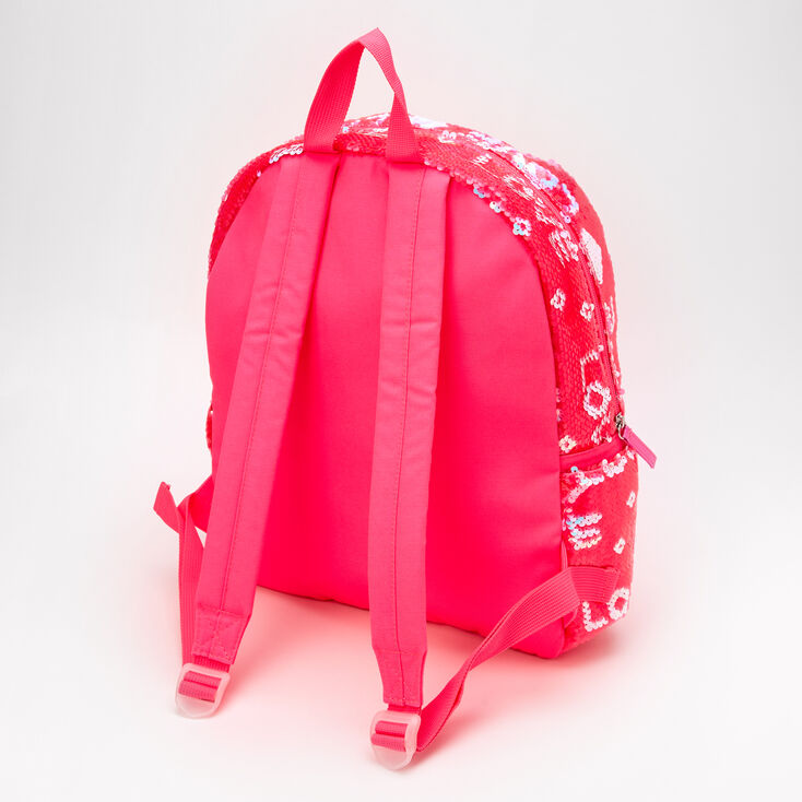 Love Sequin Backpack - Pink,
