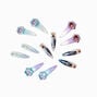 Disney Frozen Glitter Snap Hair Clips - Blue, 12 Pack,