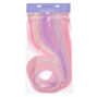Faux Hair Clip In Extensions - Pink, 4 Pack,