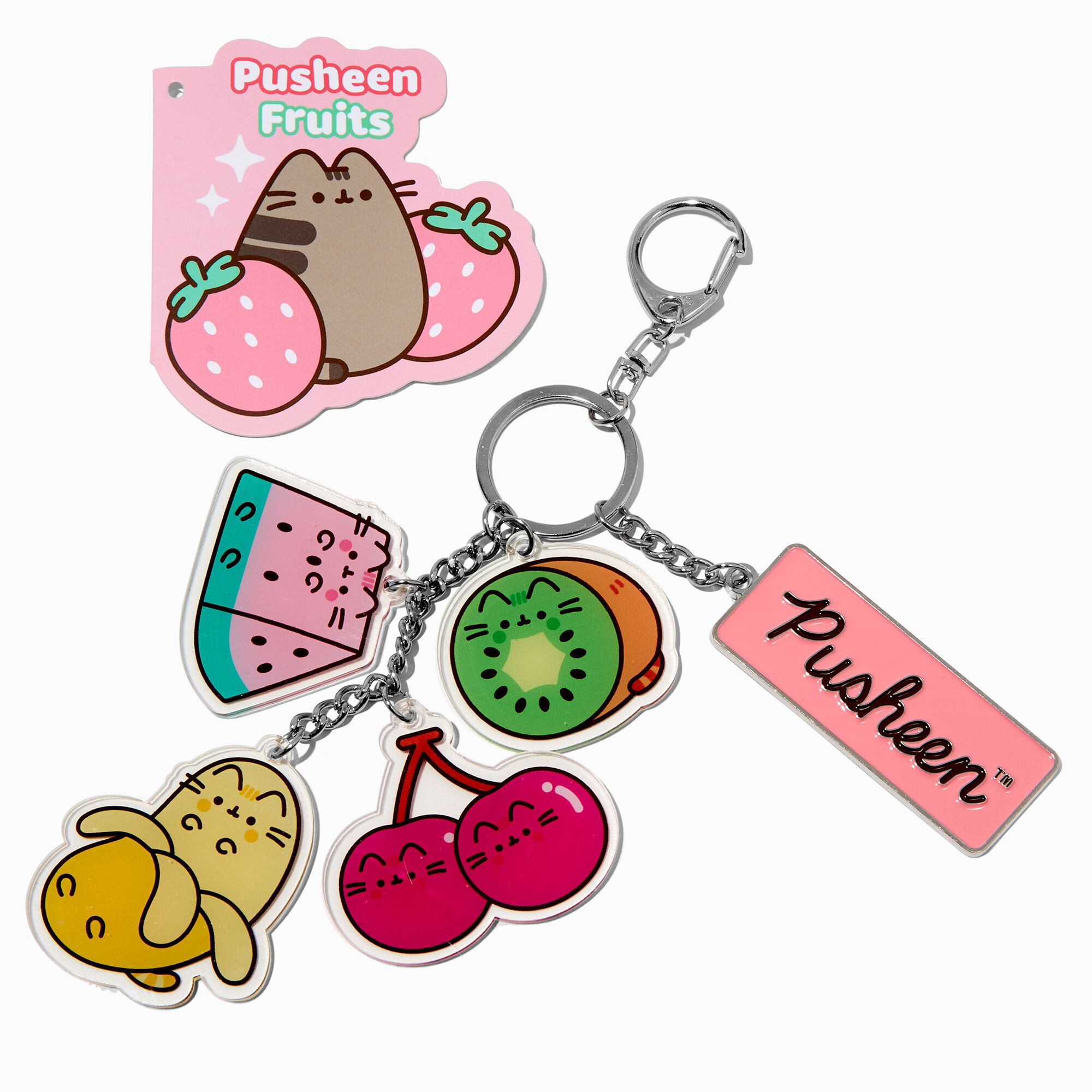 View Claires Pusheen Fruits Charm Keyring information