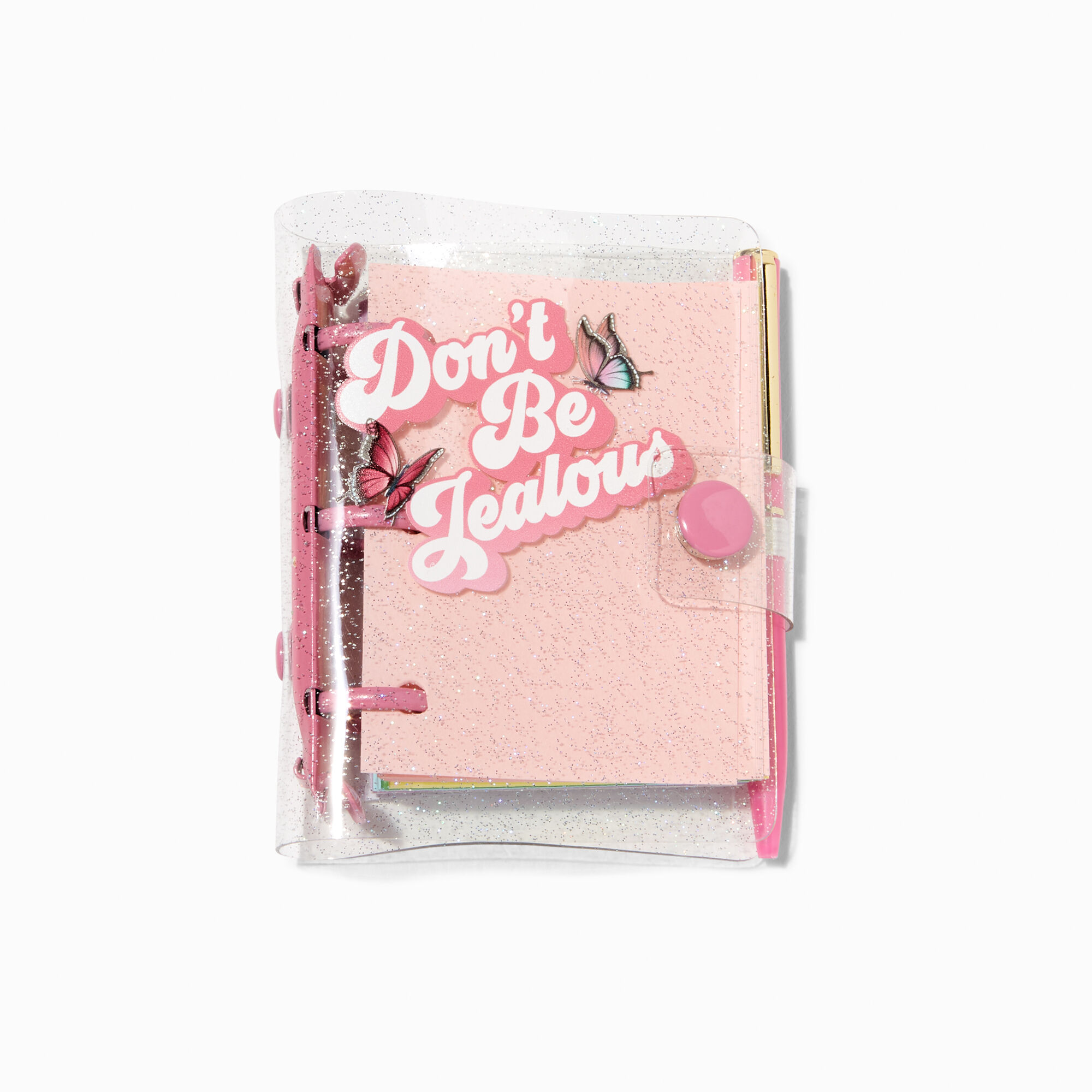 View Claires dont Be Jealous Mini Journal Notebook Pink information