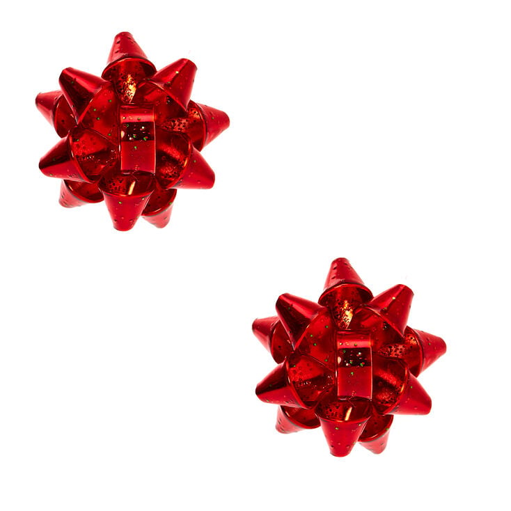 Boucles d&#39;oreille &agrave; clip No&euml;l - Rouge,