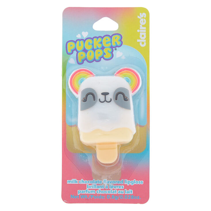Pucker Pops Rainbow Panda Lip Gloss - Milk Chocolate,