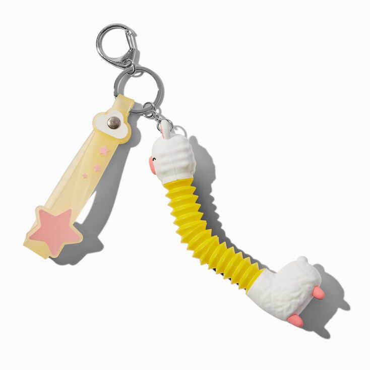 Stretchy Llama Wristlet Keychain,