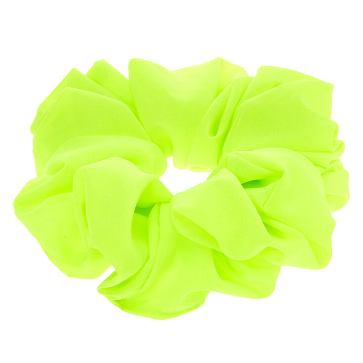 Giant Hair Scrunchie Neon Green Claire S Us