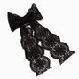 Black Crochet Large Hair Bow Clip,
