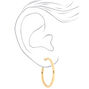 Gold 60MM Tube Hoop Earrings,