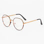 Tortoiseshell Blue Light Reducing Round Clear Lens Frames - Gold,