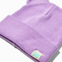 Claire&#39;s Club Purple Bear Beanie Hat,