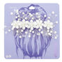 Silver Frosted Flower Hair Swag,
