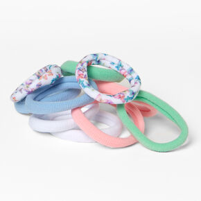 Claire&#39;s Club Pastel Butterfly Rolled Hair Ties - 10 Pack,