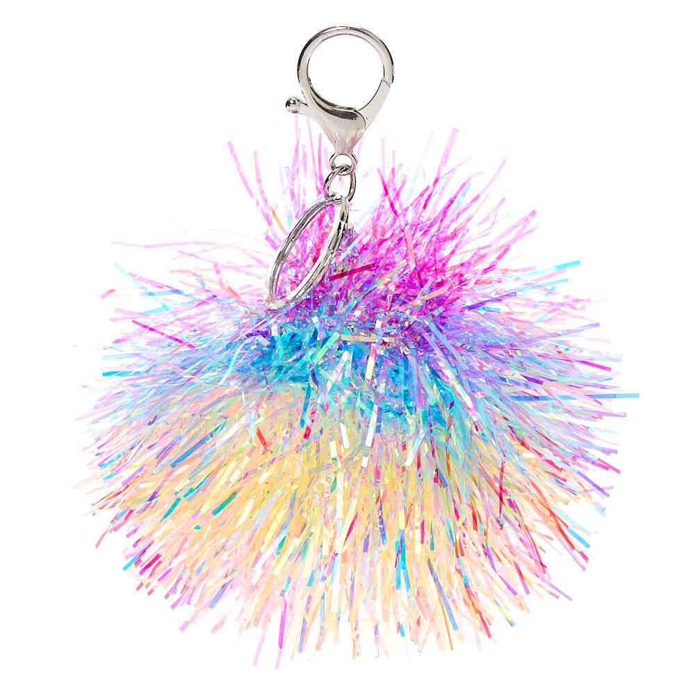 Claire's pom on sale pom keychain